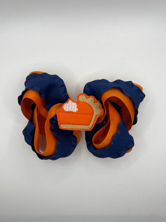 Pumpkin Pie Feltie Bow
