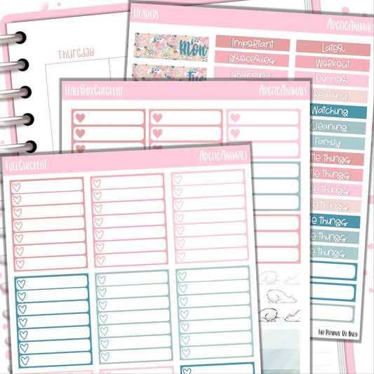 Printable Sticker Kit - Arctic Animals