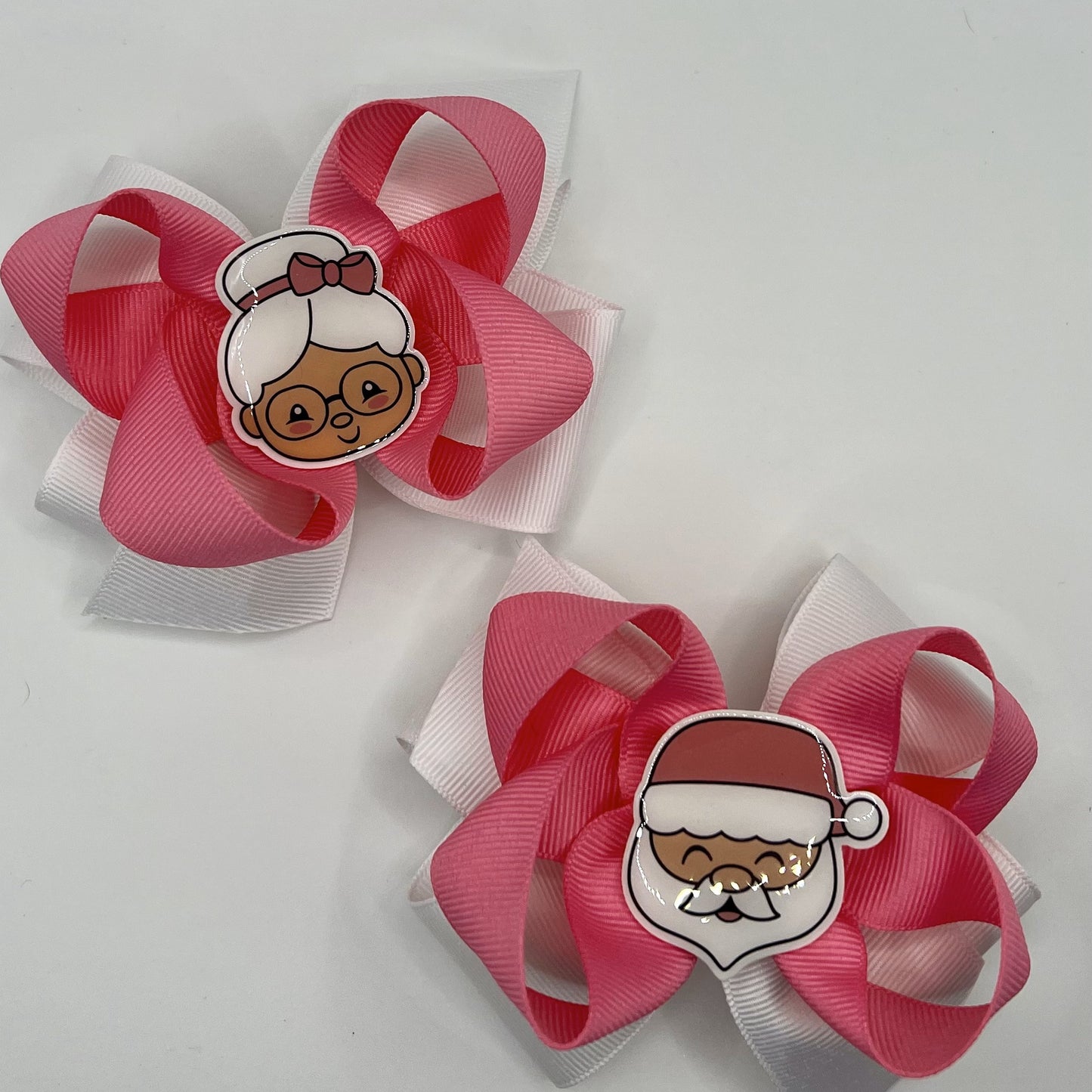 Christmas Hair Bow - Santa