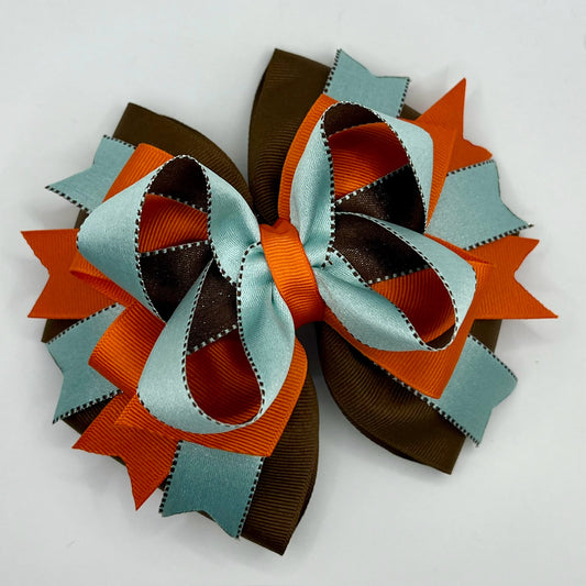 Hair Bow - Fall colors