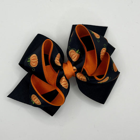 Halloween Hair Bow - Pumpkin