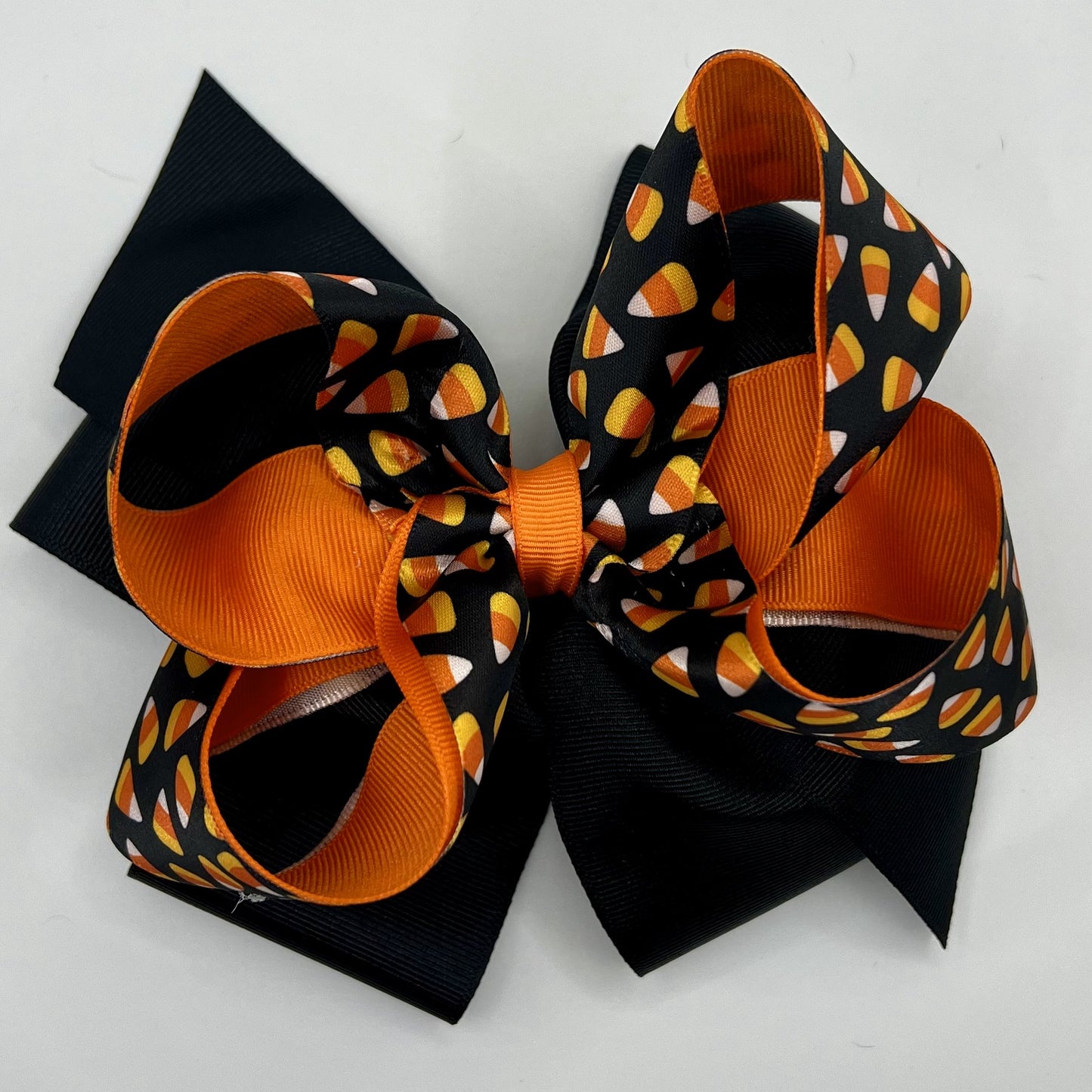 Halloween Hair Bow - Candy Corn