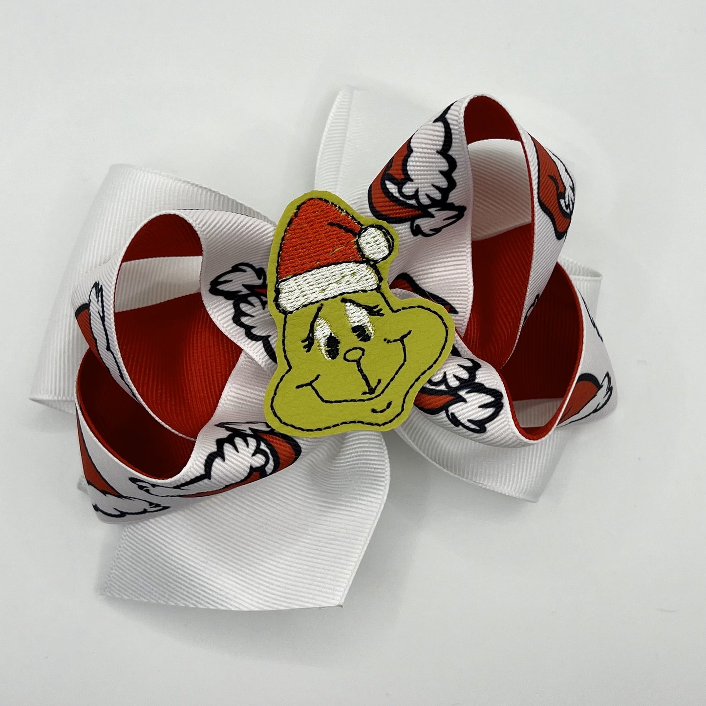 Christmas Hair Bow - Grinch