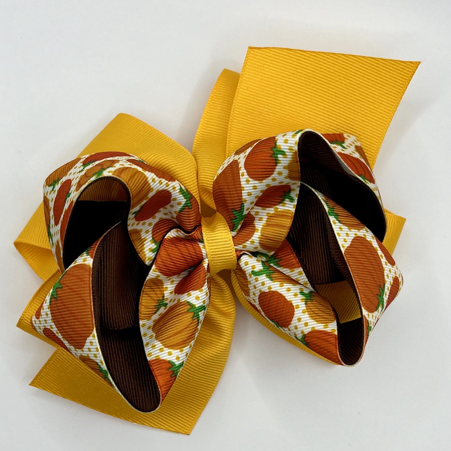 Thanksgiving Hair Bow - pumpkins