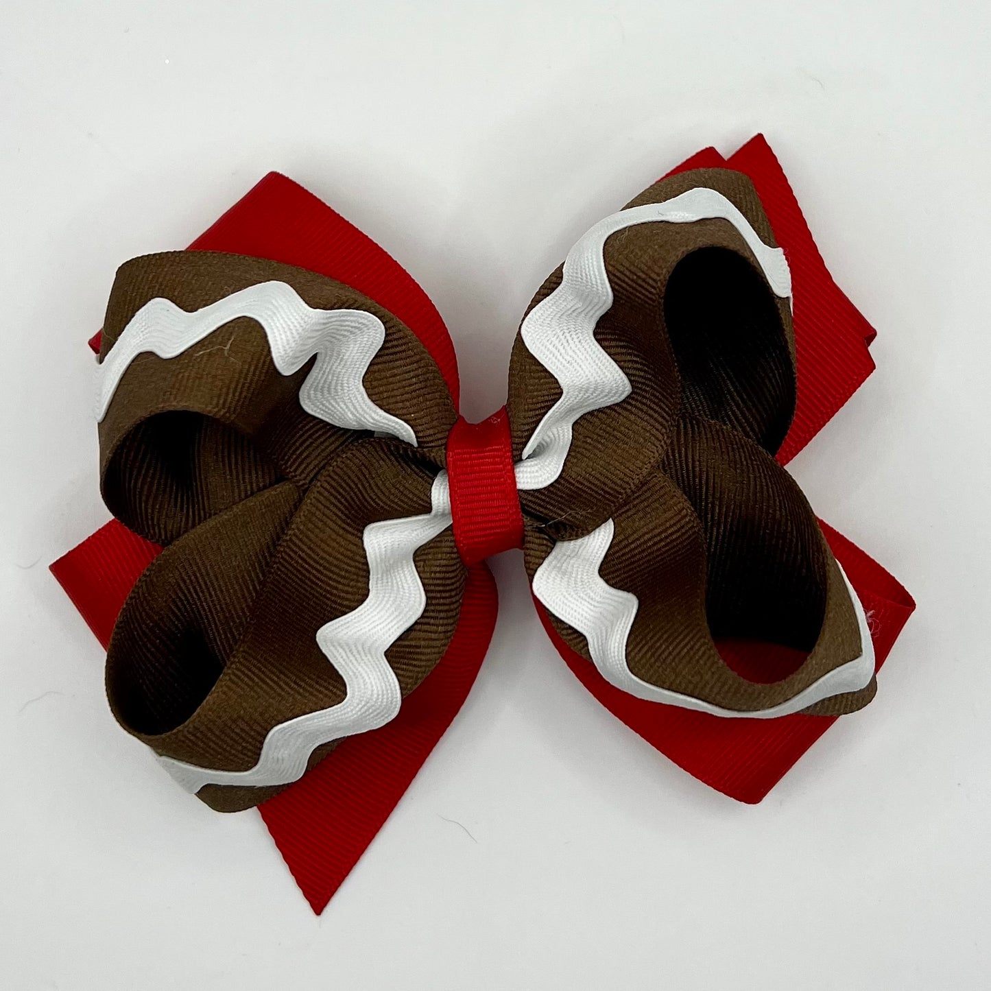 Gingerbread Man Hair Bow