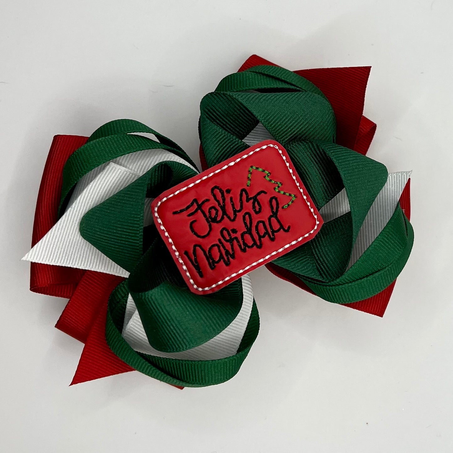 Feliz Navidad feltie bow