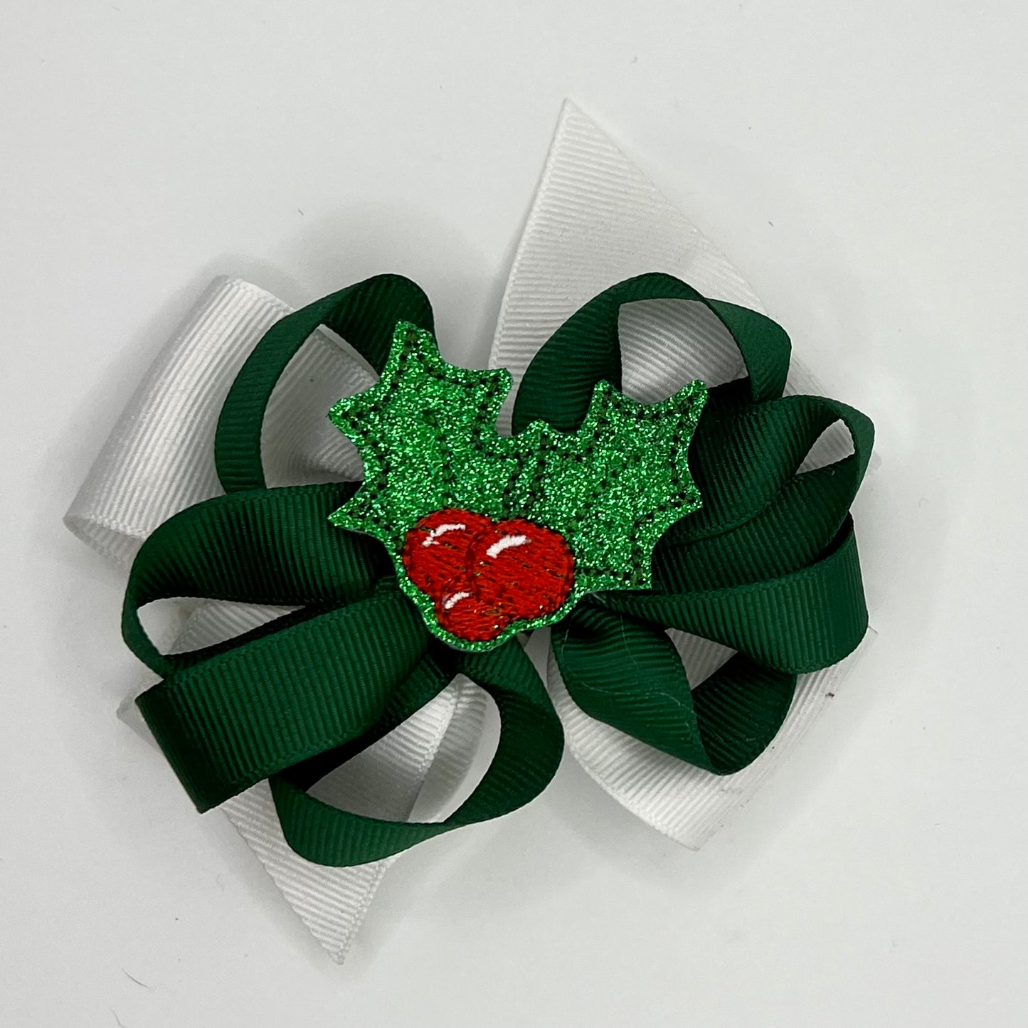 Sparkly Holly feltie bow