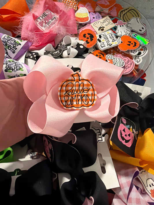 Hello pumpkin headband