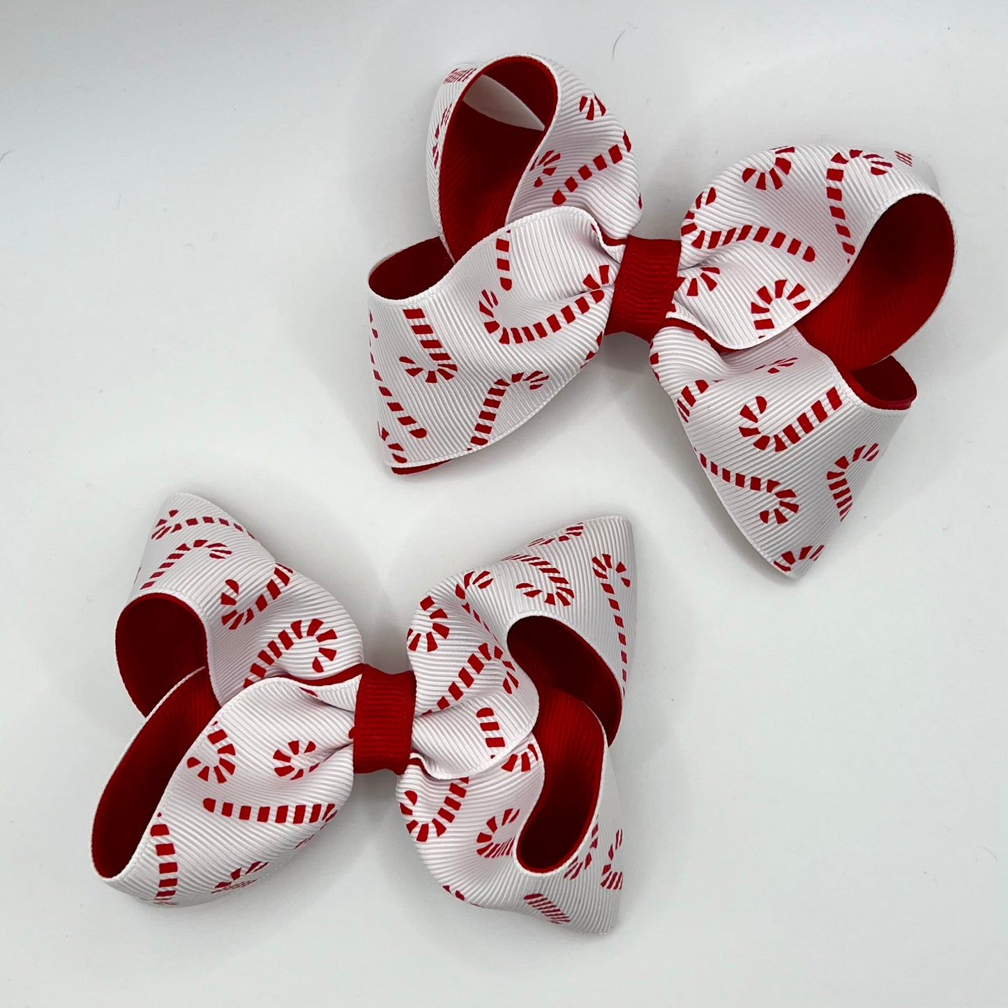 Candy Cane Piggie Bows
