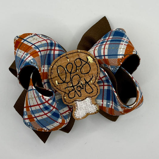 Leg Day - Thanksgiving Feltie Hair Bow
