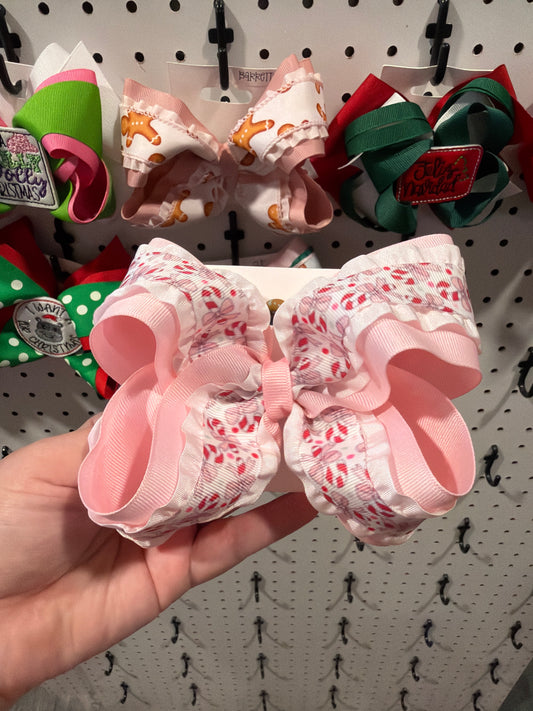 Pink candy canes with bow