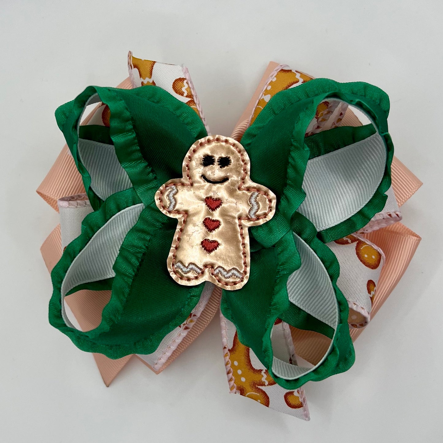 Gingerbread cookie Feltie Hair Bow