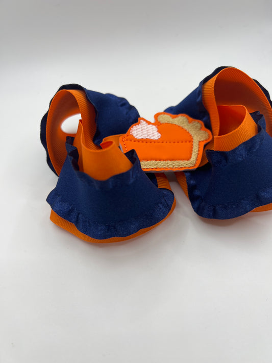 Pumpkin Pie Feltie Bow