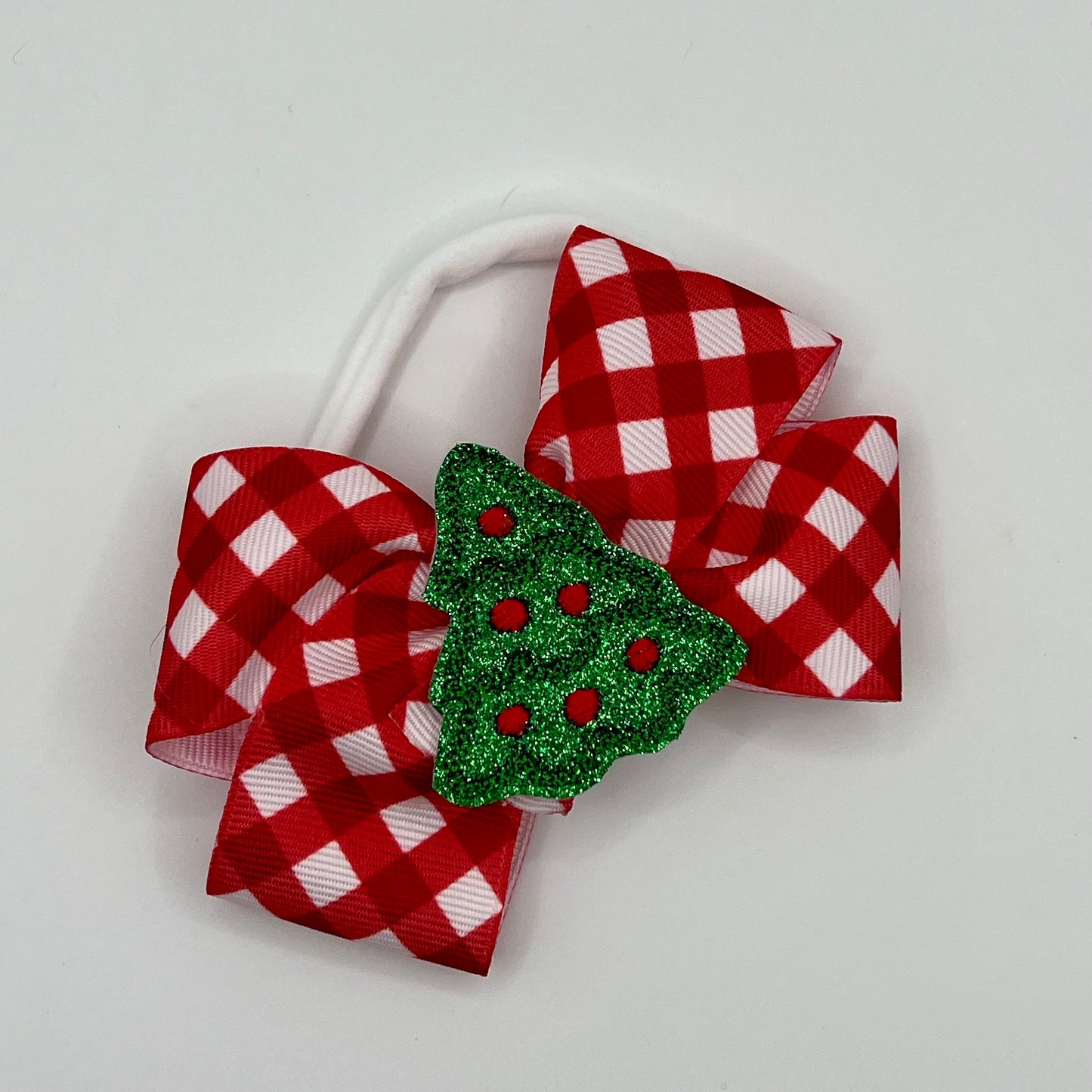 Christmas tree feltie on nylon headband