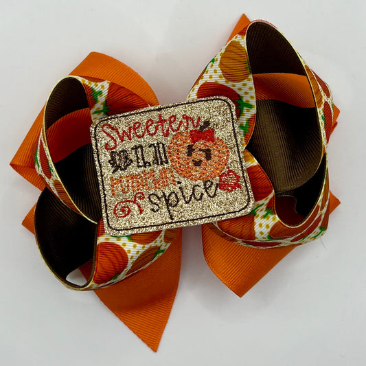 Sweeter than Pumpkin Spice - Fall Feltie Hair Bow