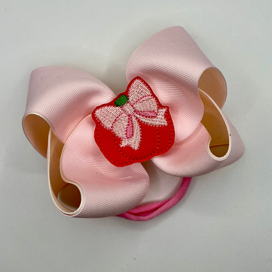 Pumpkin with a Bow - Fall Feltie Hair Bow