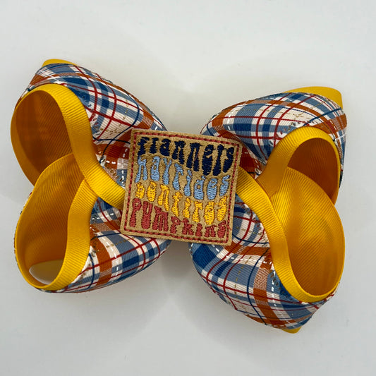 Flannels and Hayrides - Fall Feltie Hair Bow