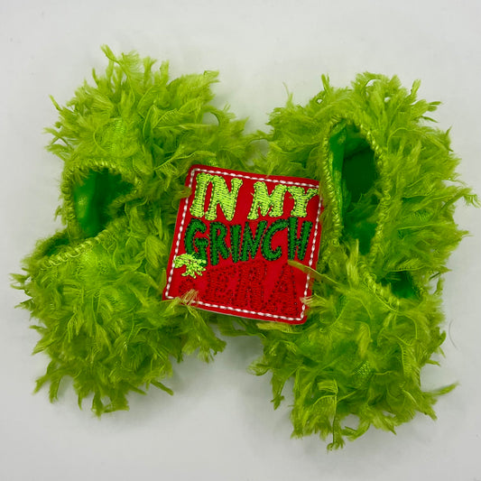 In My Grinch Era - Christmas Feltie Hair Bow