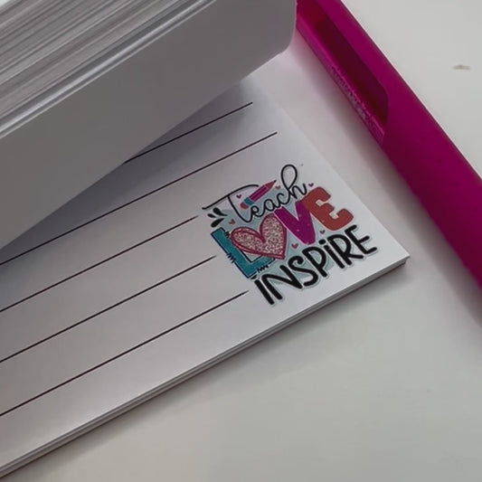 Teach Love Inspire - Teacher Notepad